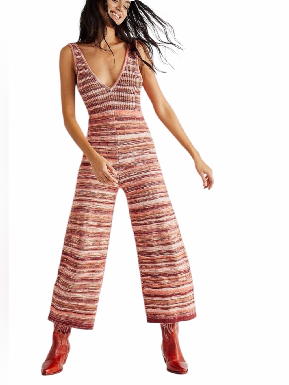 FREE PEOPLE LOVE STICK JUMPSUIT.